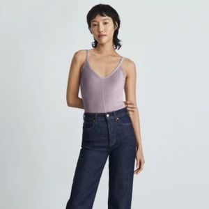 Everlane Velour Cami Bodysuit